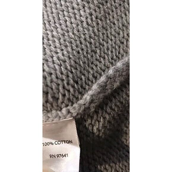 J. JILL Sweater Size Medium Gray Loose Tunic Chunky High neck Minimalist Capsule - Picture 6 of 7